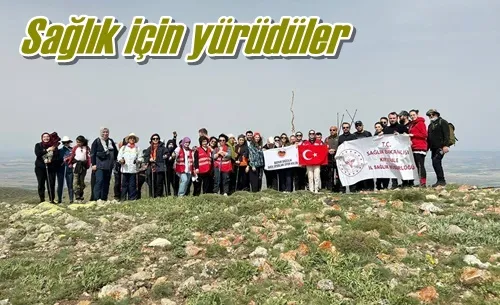 Sağlık için yürüdüler
