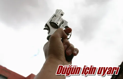 Düğün için uyarı
