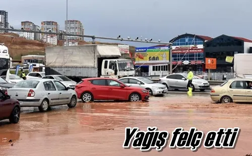 Yağış felç etti