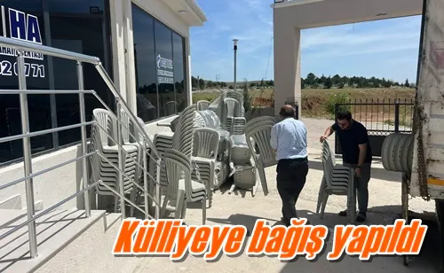 Külliyeye bağış yapıldı