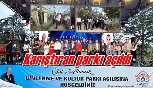 Karıştıran parkı açıldı