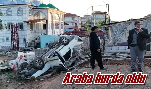 Araba hurda oldu