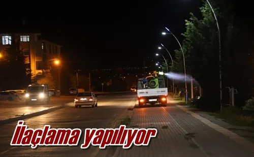 İlaçlama yapılıyor