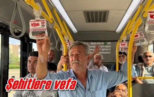 Şehitlere vefa