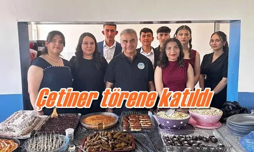 Çetiner törene katıldı