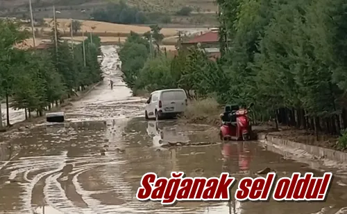 Sağanak sel oldu!