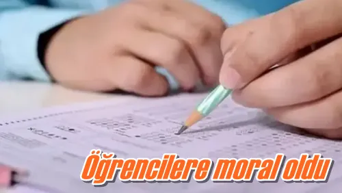 Öğrencilere moral oldu