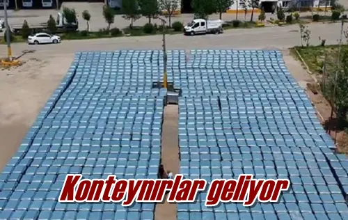 Konteynırlar geliyor