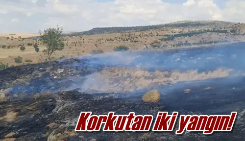 Korkutan iki yangın!