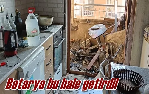 Batarya bu hale getirdi!