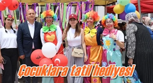 Çocuklara tatil hediyesi