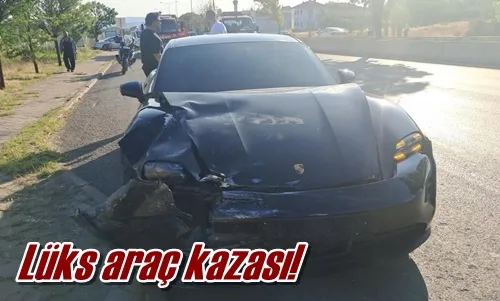 Lüks araç kazası!