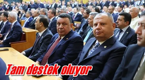 Tam destek oluyor