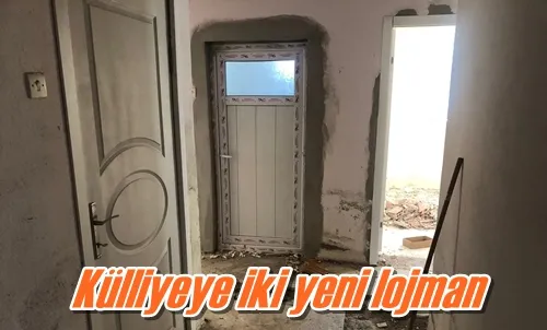 Külliyeye iki yeni lojman