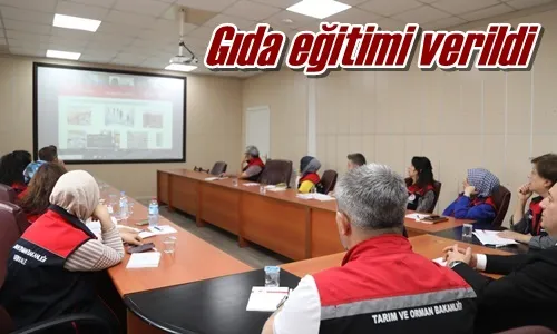 Gıda eğitimi verildi