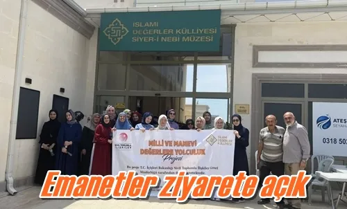 Emanetler ziyarete açık