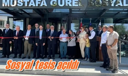 Sosyal tesis açıldı