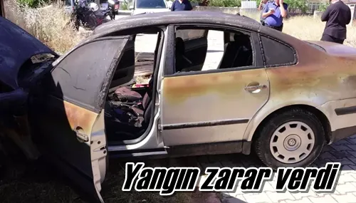 Yangın zarar verdi