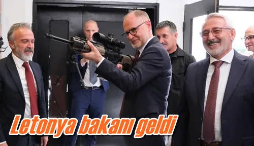 Letonya bakanı geldi