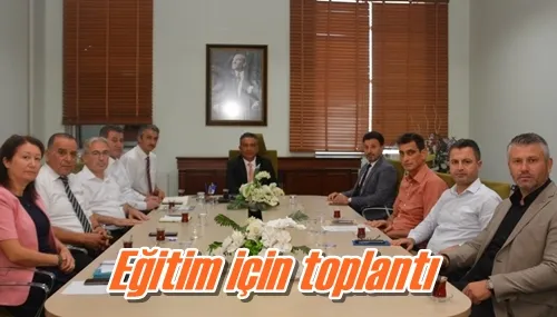 Eğitim için toplantı