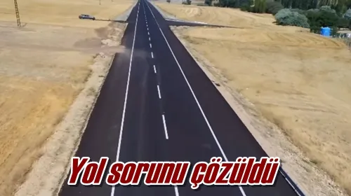 Yol sorunu çözüldü