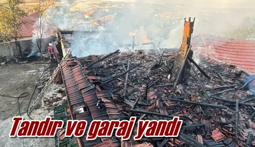 Tandır ve garaj yandı