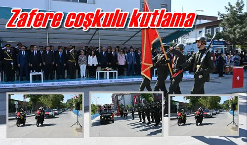 Zafere coşkulu kutlama