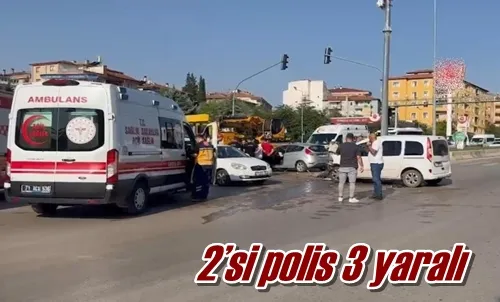 2’si polis 3 yaralı