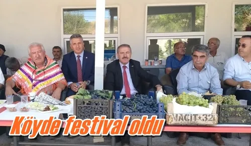 Köyde festival oldu
