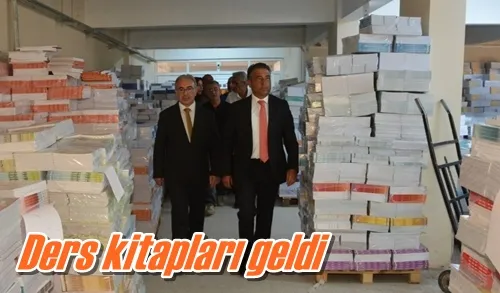 Ders kitapları geldi