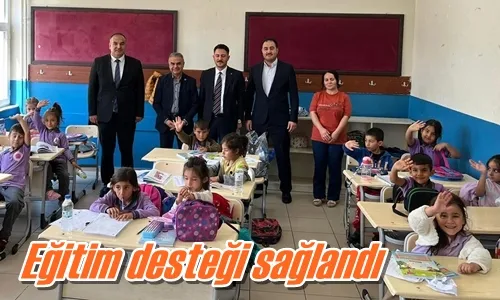 Eğitim desteği sağlandı