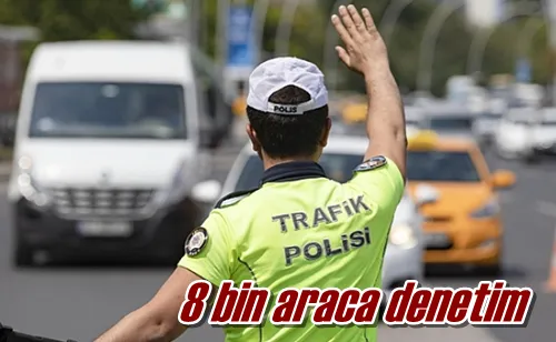 8 bin araca denetim