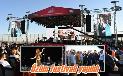 Üzüm festivali yapıldı