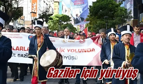 Gaziler için yürüyüş