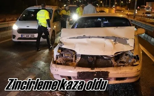 Zincirleme kaza oldu