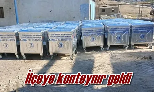İlçeye konteynır geldi