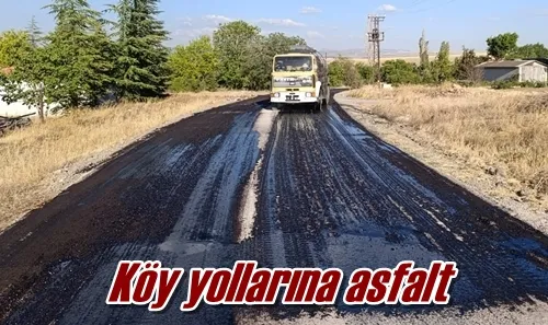Köy yollarına asfalt