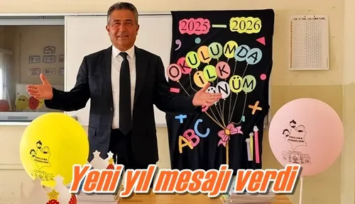 Yeni yıl mesajı verdi