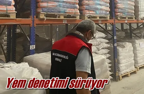 Yem denetimi sürüyor
