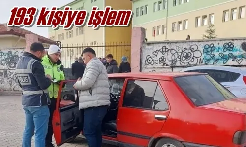 193 kişiye işlem