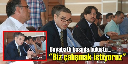 Boyabatlı basının karşısına çıktı