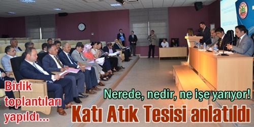 Katı atık tesisi anlatıldı