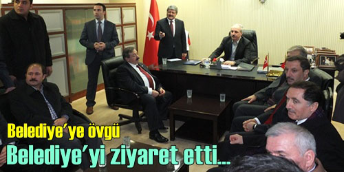 Belediyeyi ziyaret etti