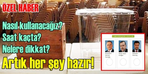 Artık her şey hazır!