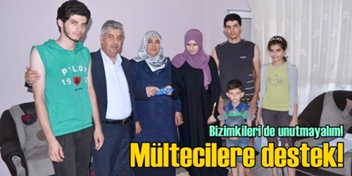 Mültecileri ziyaret etti