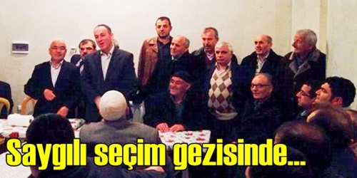 Seçim gezisinde bulundu