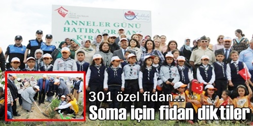 Madenciler için fidan diktiler