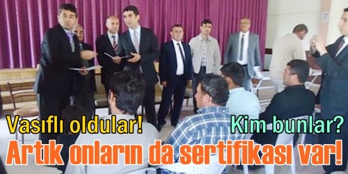 Çobanlara sertifika verildi