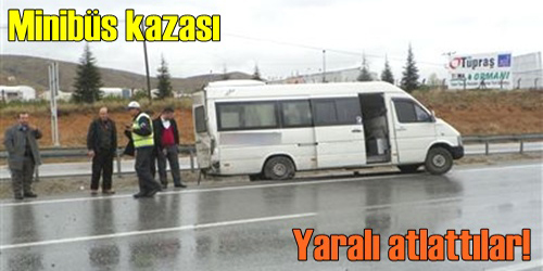 Minibüs Kaza Yaptı