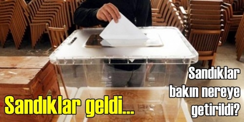 Sandıklar okullara geliyor